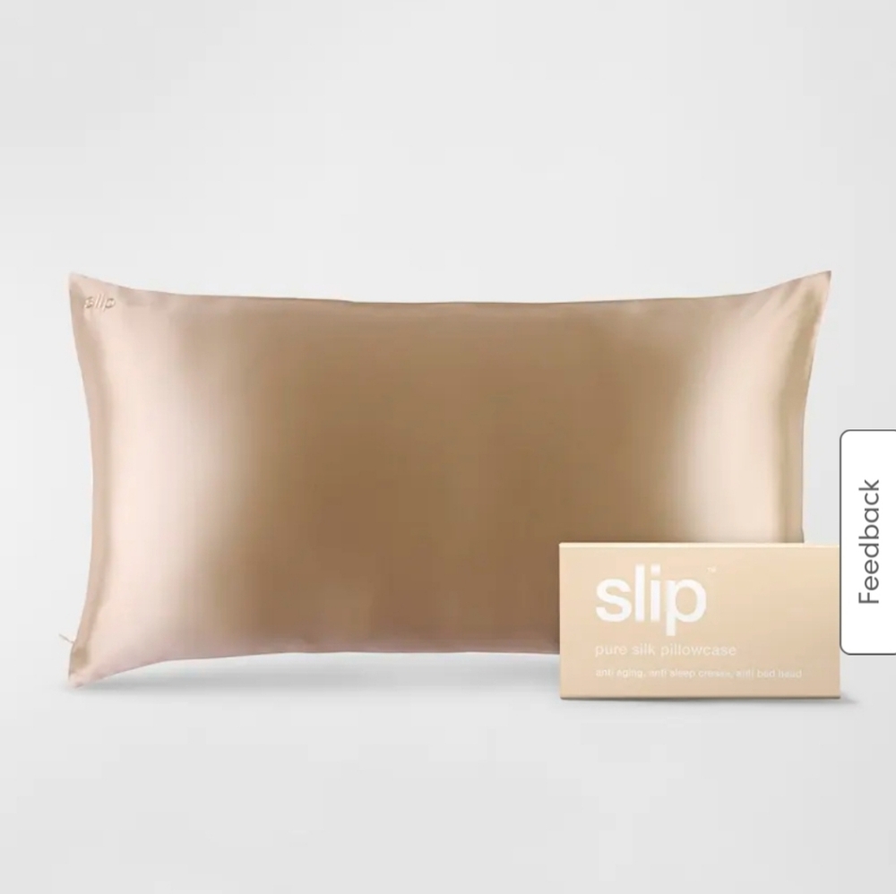 Set of 2 BNIB Slip King Pillowcases in Champagne color